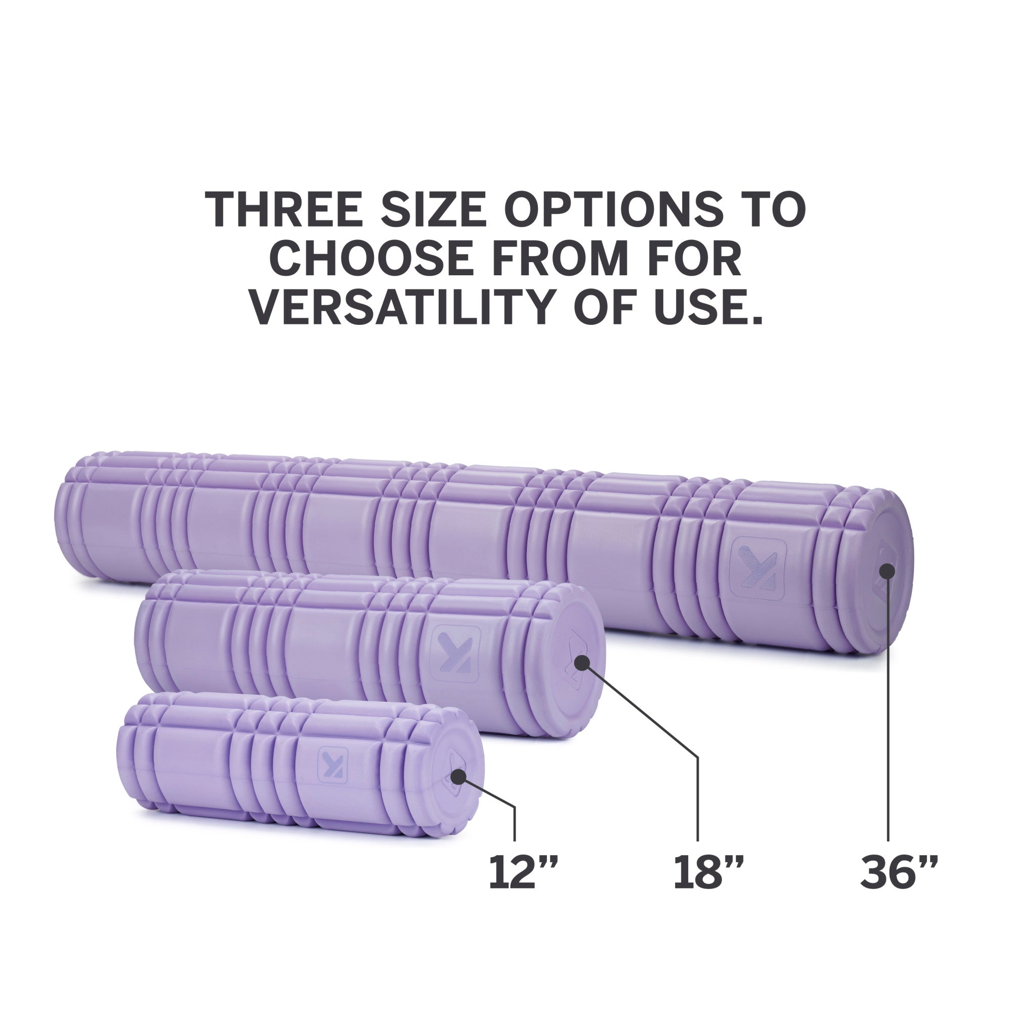Perfect Fitness 18” Foam Core Massage Roller – Grid Texture – MPN 31159 – Yoga, Gym, Running